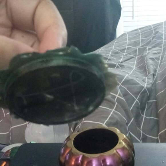 Handmade Iridescent Halloween Jar - Picture 5 of 7